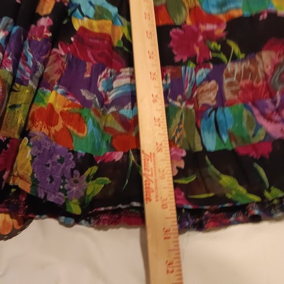 Vintage Sashi Midi Skirt made in India Womens S Long Soft and Flowy Colorful - Picture 2 of 6